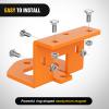 Nilight Universal Heavy Duty Zero Turn Mower Trailer Hitch Kit Strong Neodymium Magnetic Pin with 4 Bolts 1/2” R-Clip Combo Pack Red 6mm Thick(Lawn Mower Hitch 71514900(Orange）)
