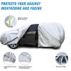 Nilight Waterproof SUV Car Cover All Weather Snowproof UV Protection Windproof Outdoor Full car Cover,Oxford Material Door Shape Zipper Design Universal Fit for SUV Length 183 to 190 inch(Fit SUV Jeep 191 to 201inch)