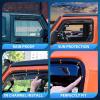 Nilight in Channel Window Deflectors for Chevy Colorado Crew Cab/GMC Canyon Crew Cab 2015 2016 2017 2018 2019 2020 2021 2022 Rain Guards,Vent Window Visors-4pcs