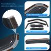 Nilight in Channel Window Deflectors for Ford Explorer 2011 2012 2013 2014 2015 2016 2017 2018 2019 Vent Window Visors,Rain Guards-4PCS(F150 Super Cab 2004-2014)