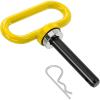 Nilight 1/2 Inch Diameter Heavy Duty Ultra Strong Neodymium Magnet Trailer Hitch Pin Green for Lawn Mower, Tractor, Towing Cargo, ATV Trailer(1/2 Inch Trailer Hitch Pin（Yellow）)