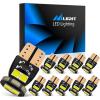 Nilight 194 LED Bulb, 10 Pack Super Bright T10 168 2825 W5W LED Replacement Bulb 6500K Cool White for Car Interior Map Dome Door Dashboard Trunk License Plate Lights