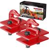 Nilight 2PCS Tractor Bucket Grab Hook 3/8” Heavy Duty Drop Forged Steel Bolt On Zinc-Coated Cast Tow Max 15000 LBS Red