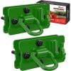 Nilight 2PCS Tractor Bucket Hooks with Tie Down Ring, Bolt-On Grab Hook with Back Plates Compatible with Trailer RV UTV Truck, Grade 70 Grade Forged Steel Max 15000 lbs, Green