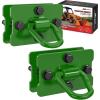 Nilight 2Pcs 1/2″ D Rings for Trailers Heavy Duty Trailer Tie Down Rings, Incl. Mounting Hardware, Forged Steel Bolt-On Grab with Back Plates Compatible with Tractor RV UTV Truck, Max 12000Lbs, Green(Dark Green)