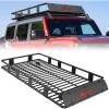 Nilight 51″ X 36″ X 5″ Universal Roof Rack Cargo Basket Heavy-Duty 200LBS Capacity Rooftop Cargo Carrier Luggage Holder & Soft Waterproof|Cargo Bag|Net|Ratchet Straps for SUV Truck Vehicle(84″x 39″x 6″ Roof Basket)