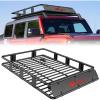 Nilight 51″ X 36″ X 5″ Universal Roof Rack Cargo Basket Heavy-Duty 200LBS Capacity Rooftop Cargo Carrier Luggage Holder & Soft Waterproof|Cargo Bag|Net|Ratchet Straps for SUV Truck Vehicle(64″x 39″x 6″ Roof Basket)