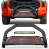 Nilight Bull Bar&License Plate Hole with LED Light Bar Compatible with Toyota Tundra 1999-2006 for Toyota Sequoia 2001-2007 Truck Brush Guard, Front Bumper Push Bar w/Grille Skid Plate Light Mount(For Toyota Tundra 2007-2021)
