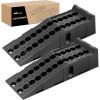 Nilight Car Ramps, 6.7″ Lift Heavy Duty Truck Ramps Portable Vehicle Service Ramp for Home Garage Maintenance, 16,000lb. GVW Capacity Per Pair(Truck Ramp)