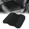 Nilight Car Seat Cushion Black Leather Breathable Mesh Splicing Cushion Memory Foam Suitable for Daily Life Driving Relieves Sciatica and Tialbone Pain Improves Drive Visibility(Black Leather)