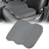 Nilight Car Seat Cushion Black Leather Breathable Mesh Splicing Cushion Memory Foam Suitable for Daily Life Driving Relieves Sciatica and Tialbone Pain Improves Drive Visibility(Grey Leather)