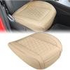 Nilight Car Seat Cushion Cover Beige Leather Front Seats Waterproof Anti-Slip with Storage Bag Wraps Bottom Fits Cars Sedan Van SUV Truck(Beige Triangle)