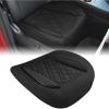 Nilight Car Seat Cushion Cover Beige Leather Front Seats Waterproof Anti-Slip with Storage Bag Wraps Bottom Fits Cars Sedan Van SUV Truck(Black Rhombus)