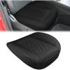 Nilight Car Seat Cushion Cover Beige Leather Front Seats Waterproof Anti-Slip with Storage Bag Wraps Bottom Fits Cars Sedan Van SUV Truck(Black Triangle)