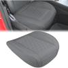 Nilight Car Seat Cushion Cover Beige Leather Front Seats Waterproof Anti-Slip with Storage Bag Wraps Bottom Fits Cars Sedan Van SUV Truck(Grey Triangle)