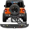 Nilight Door Storage Rack Movable Cart Door Holder Sliding Bracket Hanger for Wrangler JK JL Gladiator JT 2007 2008 2009 2010 2011 2012 2013 2014 2015 2016 2017 2018 2019 2020 2021 2022 2023 2024 2025(JK Rear Bumper 2007-2018)