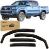 Nilight Durable Rain Guards for Toyota Tacoma Double Cab 2016 2017 2018 2019 2020 2021 2022 2023 Window Deflectors, Vent Window Visors, 4 Pieces(For 2016-2023 Toyota Tacoma Double Cab)
