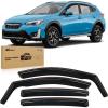 Nilight Durable in Channel Rain Guards for Honda Civic Hatchback HB LX Sport Touring EX-L 2022 2023 2024 Window Deflectors, Vent Window Visors-4pcs(Subaru Crosstrek 2018-2023)