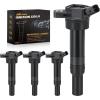Nilight Ignition Coil Packs Set of 4 Fit UF651 for Hyundai KIA 2011 2012 2013 2014 2015 2016 17 18 19 2020 Tucson Elantra Soul FORTE 1.8 2.0L OE# 5C1861 C1804 1788511 273002E000 (2-pin) Ignition Coils(Fit HYUNDAI/KIA 2011-2020)