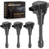 Nilight Ignition Coil Packs Set of 4 Fit UF651 for Hyundai KIA 2011 2012 2013 2014 2015 2016 17 18 19 2020 Tucson Elantra Soul FORTE 1.8 2.0L OE# 5C1861 C1804 1788511 273002E000 (2-pin) Ignition Coils(Fit Nissan 2007-2018)