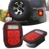 Nilight JK Tail Light LED Red Running Stop Brake Turn Signals Lights White Reverse Back Up DOT APPROVED Smoked Lens Taillight Compatible with 2007-2018 Wrangler JKU(Universal Tail Light-Hardwired)