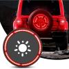 Nilight JK Tail Light LED Red Running Stop Brake Turn Signals Lights White Reverse Back Up DOT APPROVED Smoked Lens Taillight Compatible with 2007-2018 Wrangler JKU(JL 2018-2025 Tire Brake Light)
