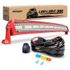 Nilight LED Light Bar 42Inch 240W Spot Flood Combo Driving Lamp Roof Bumper Off Road Lights LED Work Light Pods for Trucks Pickup SUV ATV UTV Boat 4×4 Van Camper(42inch Light Bar Red Shell)