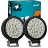 Nilight LED Light Pods 2 PCS 4 Inch 16LED Super Slim Flood Beam Square Driving Work Offroad Side Ditch Lights Built-in EMC for Tractor Truck Motorbike Boat ATV(4.3Inch 25Led Light Pods 2Pcs)