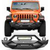 Nilight Off Road Front Rear Tubular Doors with Side View Mirrors Compatible with 2018 2019 2020 2021 2022 2023 Wrangler JL 2020 2021 2022 2023 Gladiator JT 4 Door Only, 2 Years Warranty(Front Bumper 2018-2025 JL)