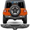 Nilight Off Road Front Rear Tubular Doors with Side View Mirrors Compatible with 2018 2019 2020 2021 2022 2023 Wrangler JL 2020 2021 2022 2023 Gladiator JT 4 Door Only, 2 Years Warranty(Rear Bumper 2018-2025 JL)