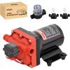 Nilight RV Water Pump, 12v Water Pump 3.5 GPM 45 PSI with Pressure Switch and Strainer Heavy Duty Diaphragm Pump 12 Volt DC Upgrade Self-Priming Low Noice for RV Marine Yacht Caravan Camper Trailer(3.0 GPM Water Pump)