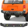 Nilight Rear Bumper Compatible for 1984-1993 1994 1995 1996 1997 1998 1999 2000 2001 Jeep Cherokee XJ with 2” Hitch Receiver and Upgraded 18w LED Light Pods Offroad Textured black(Rear-Black)