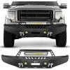 Nilight Rear Step Bumper Compatible with 2020 2021 2022 2023 2024 2025 Gladiator JT Super Duty Pickup Truck Bumper with LED Lights, Sensor Holes and D-rings(Front Bumper)