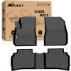 Nilight TPE Floor Mats for Chevy Malibu 2016 2017 2018 2019 2020 2021 2022 2023 2024 2025,All Weather Custom Fit Heavy Duty Floor Liners