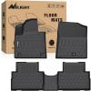 Nilight TPE Floor Mats for Hyundai IONIQ 5 SE Standard Range SE SEL 2022 2023 2024 2025 Movable Console,All Weather Custom Fit Heavy Duty Floor Liners(2021-2024 Santa Fe)