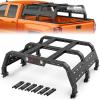 Nilight Truck Bed Cargo Rack Compatible with 2002-2024 Dodge Ram 1500 2014-2024 Chevy Silverado 1500 2009-2024 Ford F150 2007-2013 Toyota Tundra Overland Extender with 2Pcs LED Light Pods