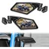 Nilight UTV Side Mirrors Aluminum X3 Rear View Mirror Compatible with 2016 2017 2018 2019 2020 2021 2022 2023 Can Am Maverick X3 Turbo/DS MR RS Turbo R Max 1000(Side Mirror：2016-2023 Maverick X3-Aluminum 360°)