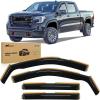Nilight Window Visor Compatible with Chevy Silverado 1500/Avalanche 2007 2008 2009 2010 2011 2012 2013 GMC Sierra 1500/Silverado/Sierra 2500-3500HD Crew Cab Yukon XL in Channel Rain Guards(Chevy Silverado 1500 Crew Cab 2019-2025)