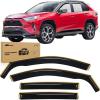 Nilight in Channel Durable Rain Guards for Toyota RAV4 2019 2020 2021 2022 2023 2024 2025 Window Deflectors,Vent Window Visors 4PCS
