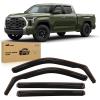 Nilight in Channel Rain Guards for Tacoma 2005 2006 2007 2008 2009 2010 2011 2012 2013 2014 2015 Double Cab Original Window Deflectors, Vent Window Visors-4PCS(Tundra 2022-2024 CrewMax)