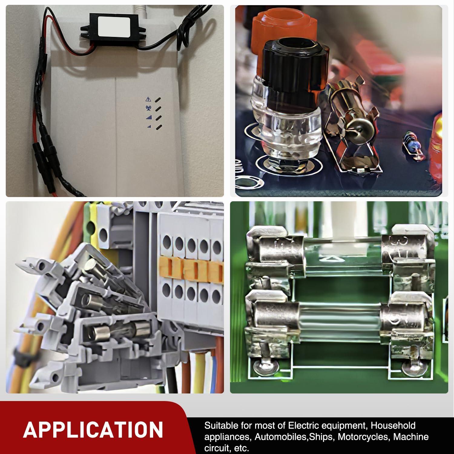 imageNilight 50029R 120 Pcs Standard Blade Fuse 5A75A10A15A20A25A30A AMP Assorted Set with 10 Pack 14AWG ATCATO Inline Fuse Holder 2 Years Warranty 1 Count Pack of 10150Pcs Glass Fuses 16AWG Holder 10