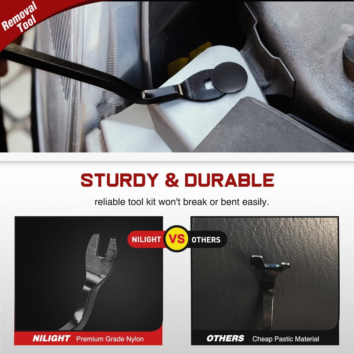 imageNilight 101Pcs Engine Under Cover PushType Retainer for Lexus ampampToyota Clips 9046707201 Front Bumper Nut Grommet Avalon ampamp Camry 9018906193 Liner Screw Bolt 9015960477 with Fastener RemoverFor Subaru