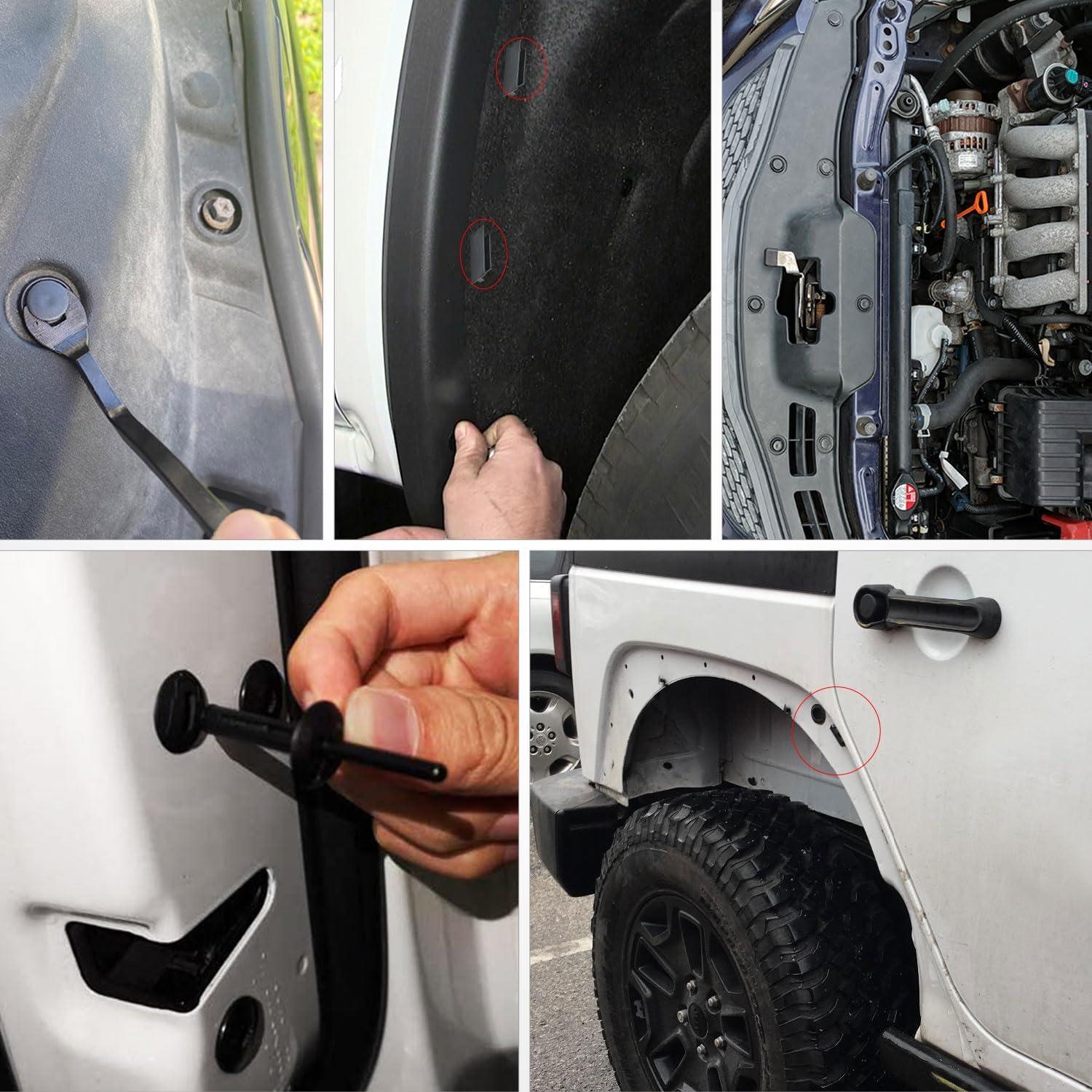 imageNilight 101Pcs Engine Under Cover PushType Retainer for Lexus ampampToyota Clips 9046707201 Front Bumper Nut Grommet Avalon ampamp Camry 9018906193 Liner Screw Bolt 9015960477 with Fastener Remover61 Clips Tools