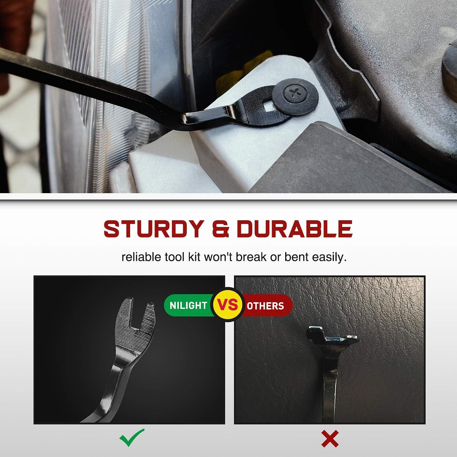 imageNilight 101Pcs Engine Under Cover PushType Retainer for Lexus ampampToyota Clips 9046707201 Front Bumper Nut Grommet Avalon ampamp Camry 9018906193 Liner Screw Bolt 9015960477 with Fastener RemoverFor GM Ford Toyota Honda Chrysler