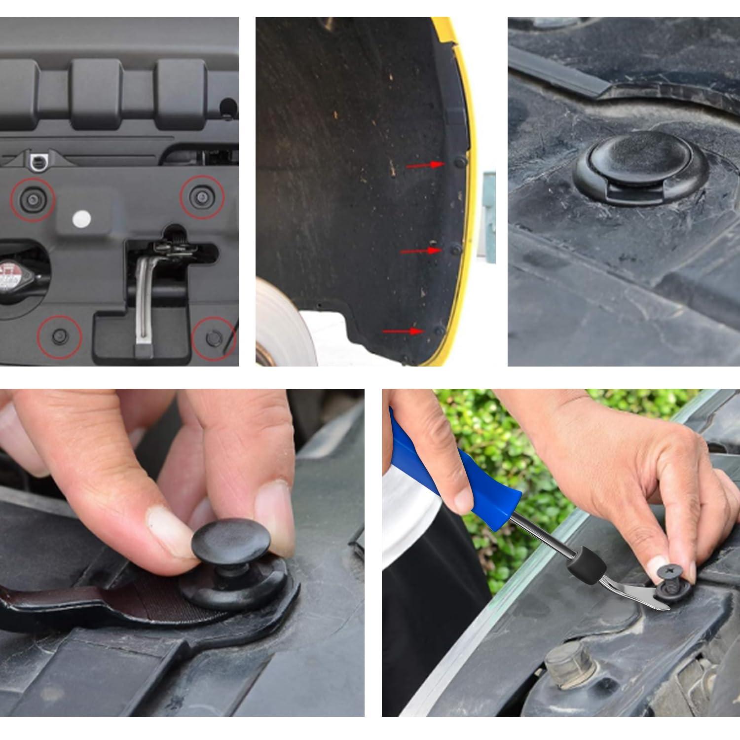 imageNilight 181PCS Car Bumper Retainer Clips with Fastener Remover for Lexus Toyota 4Runner Tacoma RAV4 Scion 7549535010 7539735010 9018906065 9018906013 9018906028 90467072012 Years Warranty855Pcs