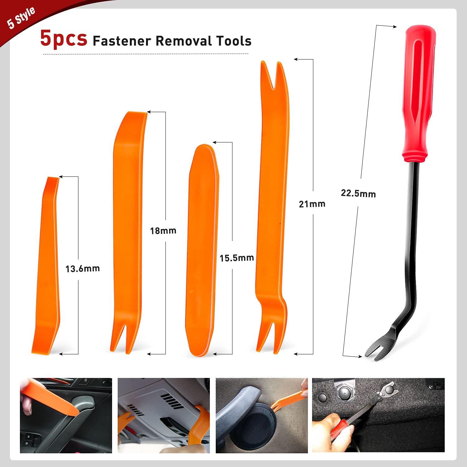 imageNilight 181PCS Car Bumper Retainer Clips with Fastener Remover for Lexus Toyota 4Runner Tacoma RAV4 Scion 7549535010 7539735010 9018906065 9018906013 9018906028 90467072012 Years Warranty680Pcs Clips Remover