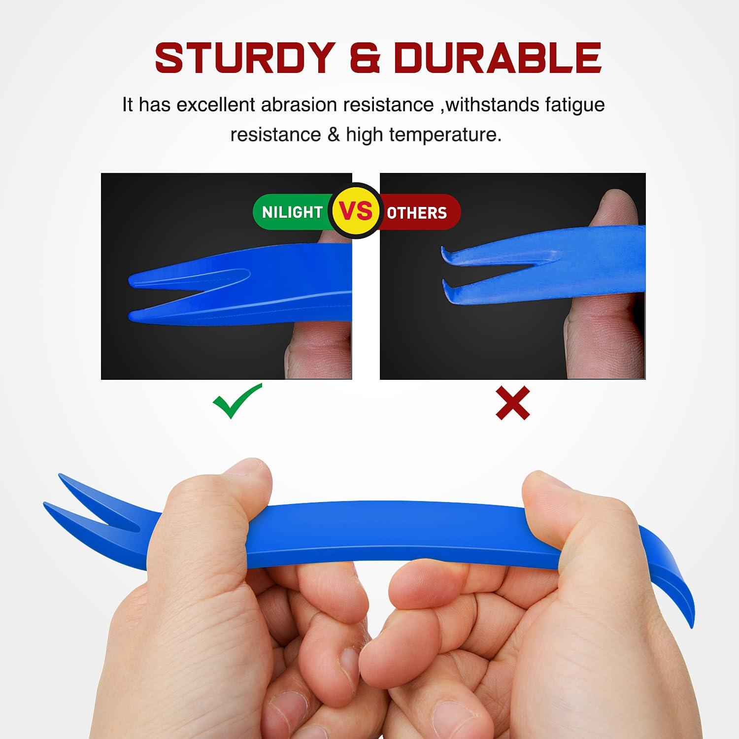 imageNilight 181PCS Car Bumper Retainer Clips with Fastener Remover for Lexus Toyota 4Runner Tacoma RAV4 Scion 7549535010 7539735010 9018906065 9018906013 9018906028 90467072012 Years Warranty1390Pcs