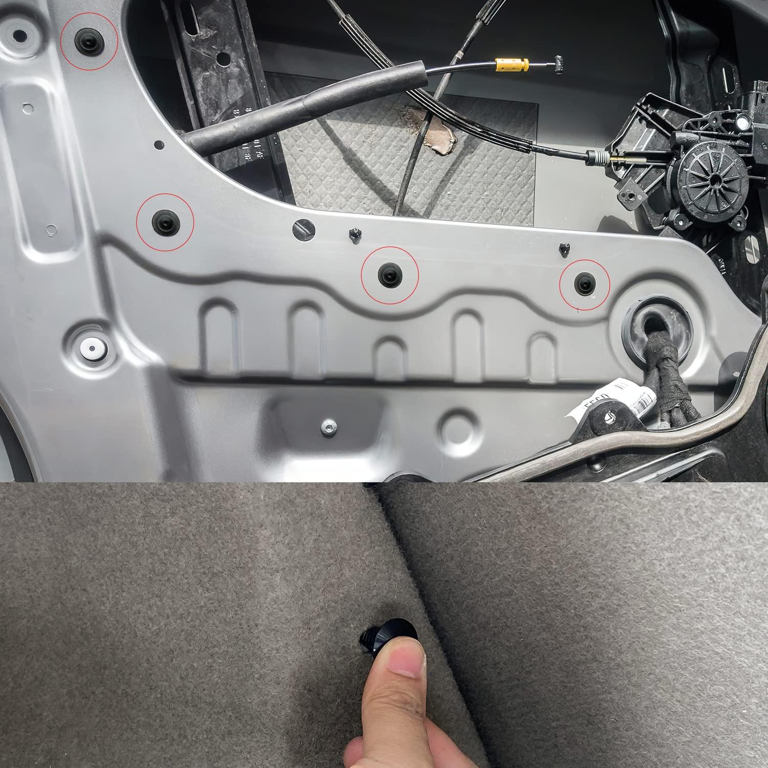 imageNilight 200PCS Car Retainer Clips 6mm 7mm 8mm 9mm 10mm Expansion Screws Replacement Kit Bumper Push Rivet Clips for GM Ford Toyota Honda Chrysler Nissan40 Clips 9mm