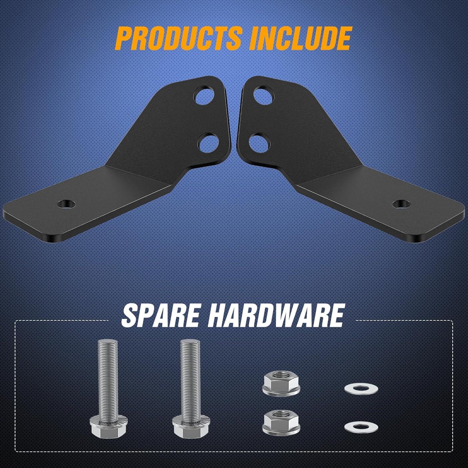 imageNilight 2PCS Side Pillar Mounting Brackets LED Metal Mounting Brackets for UTV Off Road 20142018 Polaris RZR XP 1000 RZR 900 2 Years Warranty 90045B BlackYamaha YXZ 1000R 20162024