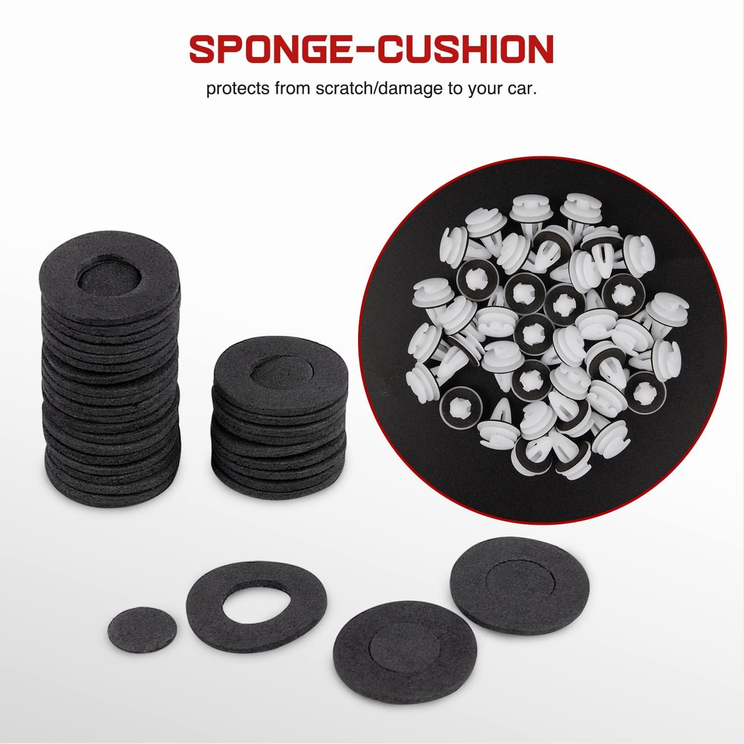 imageNilight 425 Pcs Car Retainer Clips Fastener Remover Tailgate Handle Rod Clip 19 Most Popular Sizes Auto Push Pin Rivets Set Compatible with GM Ford Toyota Honda Chrysler2 Years Warranty50 Clips 9mm